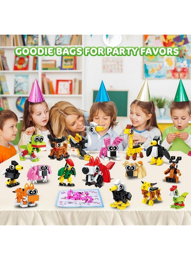 HOGOKIDS Party Favors for Kids, 20 Pack Animals Building Block Toy, Easter Gifts Goodie Bags Stocking Stuffer Classroom Prizes Building Set, Christmas Birthday Gift for Boys Girls Ages 6-12+ - Image 5