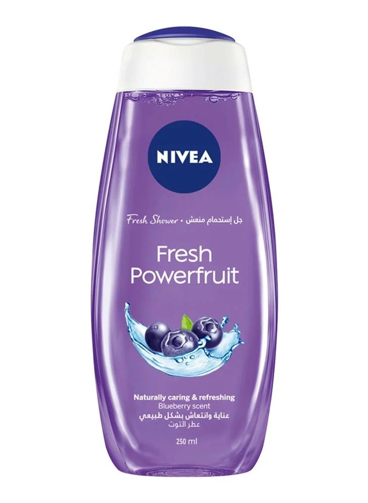 Nivea Fresh Power Fruit Refreshing Shower Gel with Raspberry Fragrance - 250 ml - Image 1