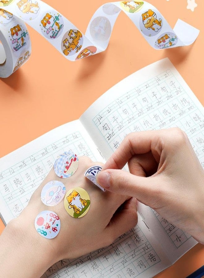 DCELLA Cute Space Rocket Theme Stickers Self Adhesive Sticker for Project 25 mm 500 Sheets Cute Washi Tape Stickers Roll (Pack of 1) - Image 5