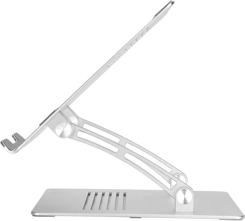 Adjustable Laptop Stand, Aluminum Alloy Computer Riser with Cooling Ventilation, Portable Foldable Notebook Holder for Home Office and Travel Use - Image 3