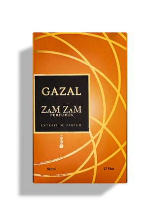 عطر زمزم غزال للجنسين - ٥٠ مل أو دو برفيوم | عطر خشبي شرقي يدوم طويلًا برائحة خشب العود والورد والتوت والعنبر | عطر أنيق للرجال والنساء، لجميع المناسبات - view 3