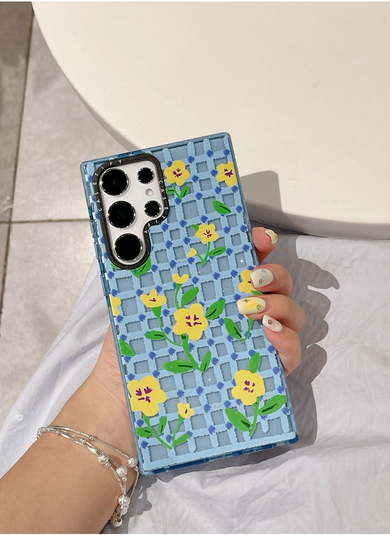 Casetify - Blossoming Grid Elegance - Samsung Galaxy S24 Ultra Floral Case - Image 1