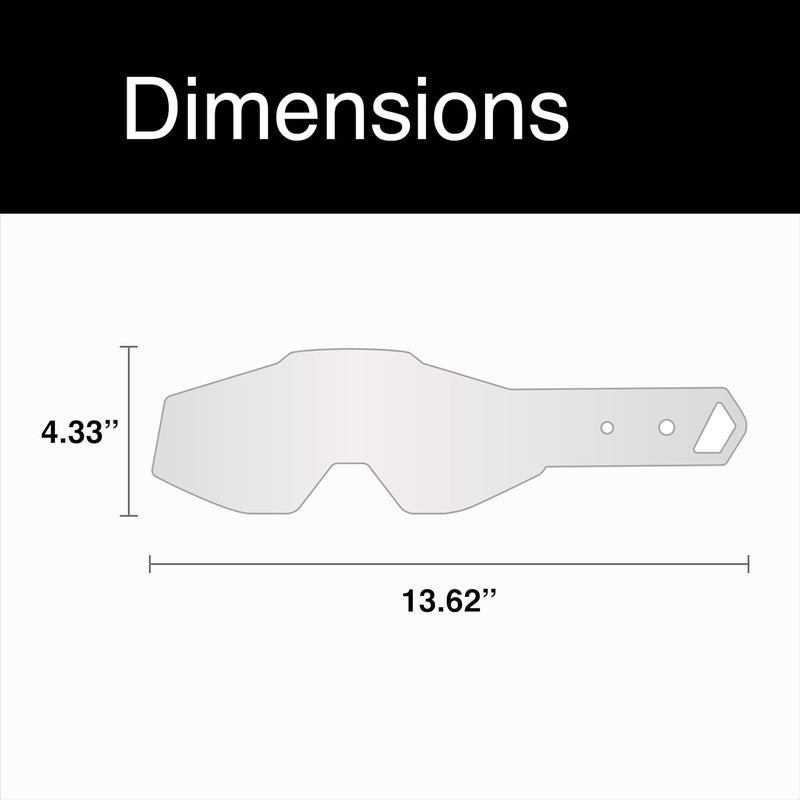 100% Professional choice 100% Racecraft/Accuri/Strata Standard Tear-Offs - Pack of 20 - Image 2