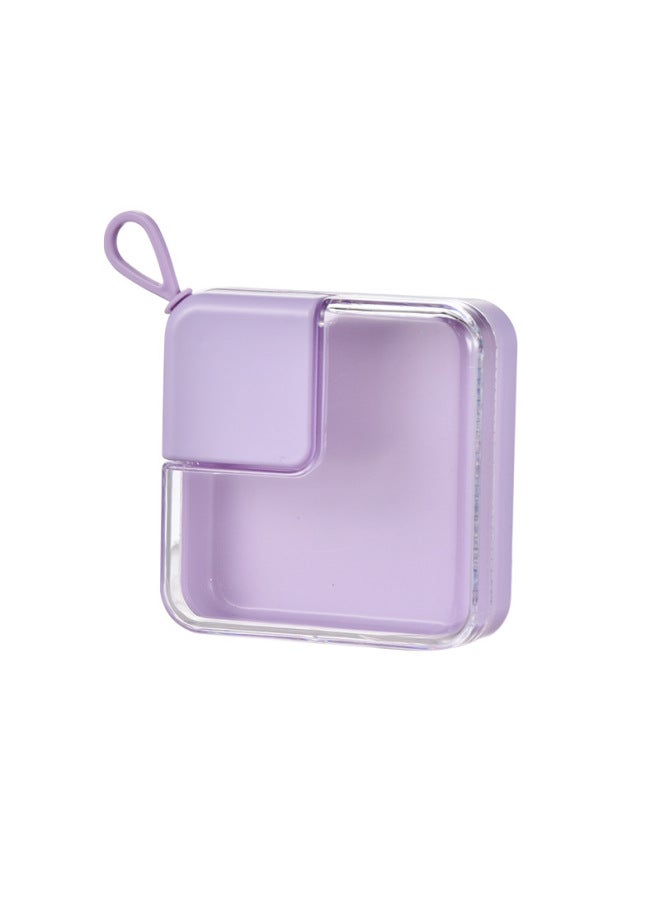 Double-lid Portable 100-point Marshmallow Powder Puff Storage Box, Wearable Storage Box, elry Desktop Storage Box