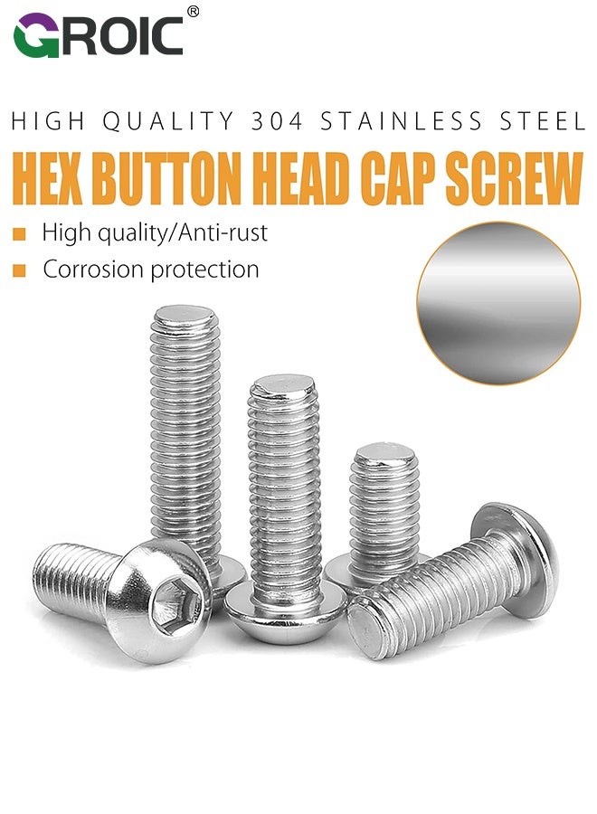 GROIC Phillips Round Head Self-Tapping Screws with Bolt Nut Washer Combo Kit, 320Packs M2 M2.5 M3 M4 M5 Cross Head Countersunk Self Screws Assortment, Multi-Purpose Metal Self Drilling Screws Set - Image 5
