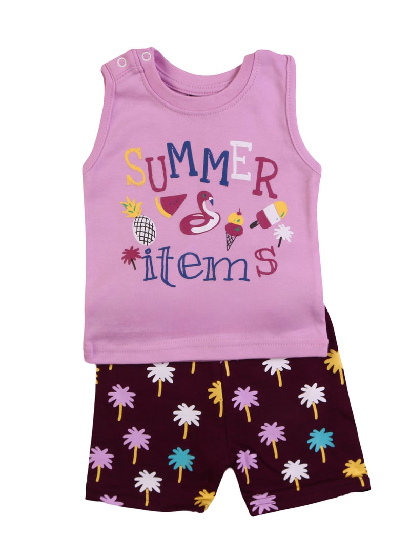 Zercon Summer Pajama Set for Newborn Babies  6360 - Image 1