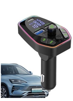 KASTWAVE Bluetooth FM Transmitter for Car, Radio Adapter, Car Wireless Transmitter, Wireless Radio Car Kit, Compact Durability 5.0 Wireless Automotive Radio Transmitter Multifunctional Adapter  - Image 1