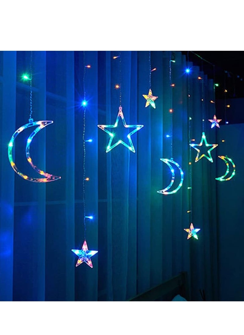 Generic Decorations String Lights, Battery Operated Curtain Lights, Moon Star Led Lights for Bedroom, Dorm Decor Battery Powered Fairy Lights, Indoor Outdoor Decoration Twinkle Lights  - Image 4