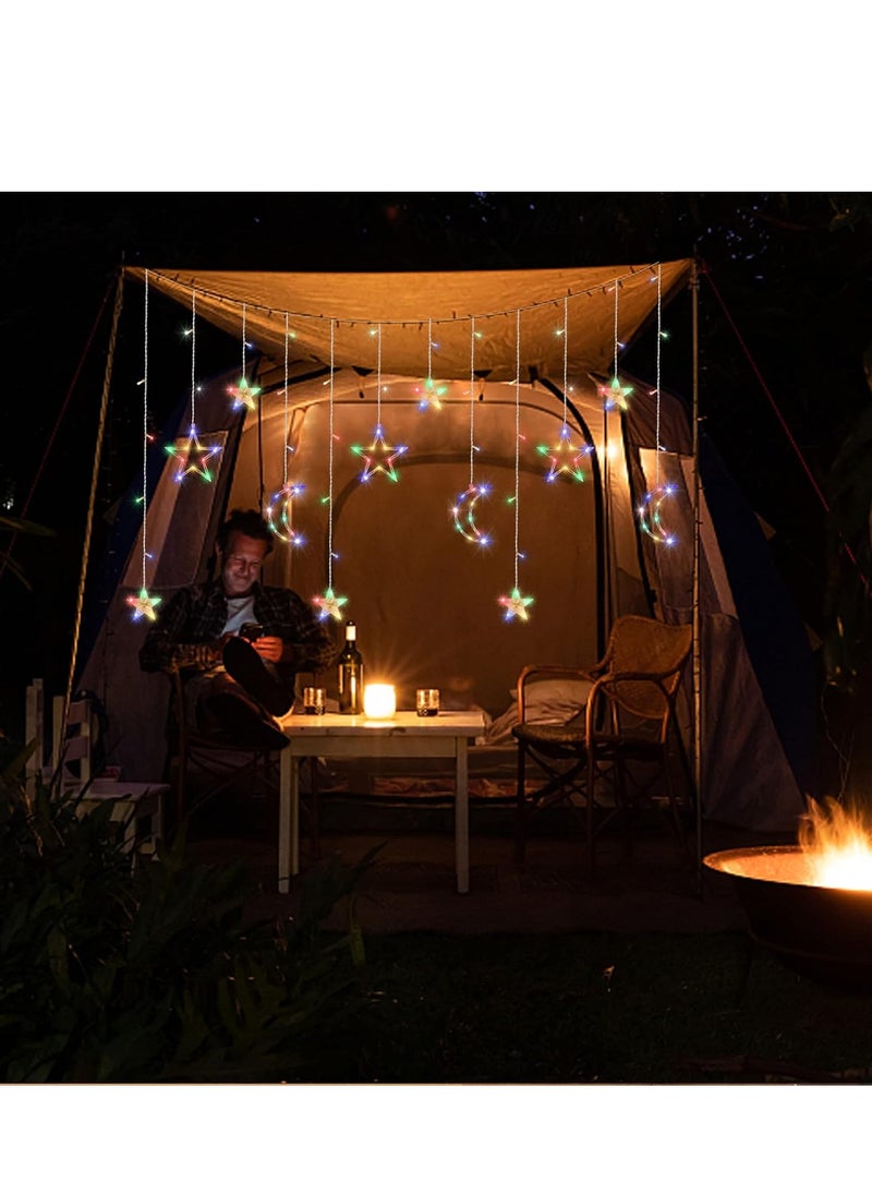 Generic Decorations String Lights, Battery Operated Curtain Lights, Moon Star Led Lights for Bedroom, Dorm Decor Battery Powered Fairy Lights, Indoor Outdoor Decoration Twinkle Lights  - Image 5