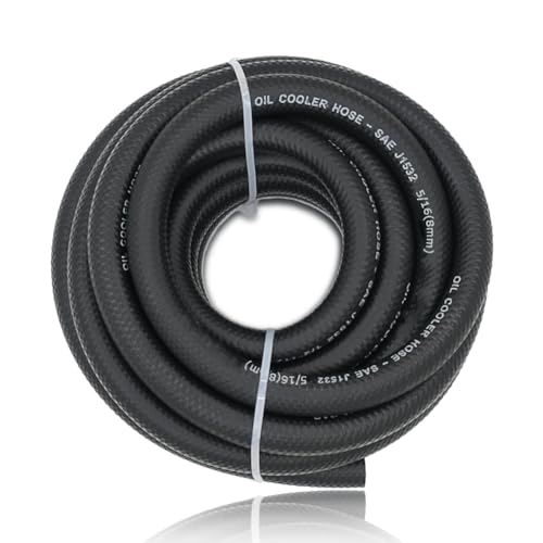 CHOIMOON 5/16 Transmission Oil Cooler Hose - 300 PSI Fuel Line Hose J1532 For Transmission Fluid, Oil, Coolant, Diesel, Hydraulic Fluid, Lubricant, Gas 20FT - Image 1