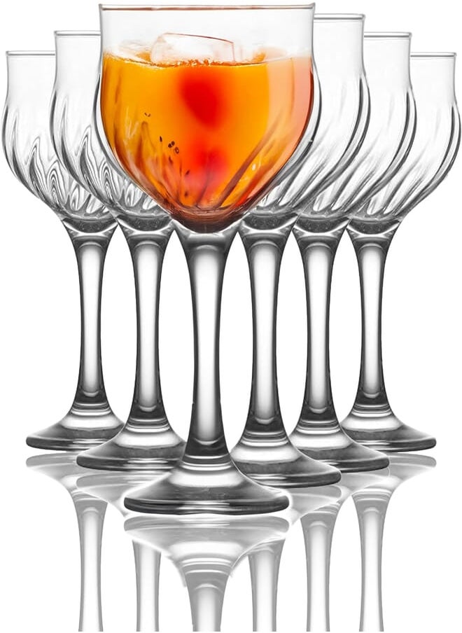 LAV LAV NEVAKAR Glass / 290 cc - 9.75 Oz / 6 Pcs/Elegant design, Trusted Brand, attractive shape of Water, Soft Drink, smoothies, Juices, Cocktails/High Quality Materials 