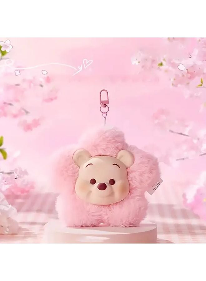 Disney Sakura Season Series Plush Headphone Case Winnie The Pooh Design - Image 2