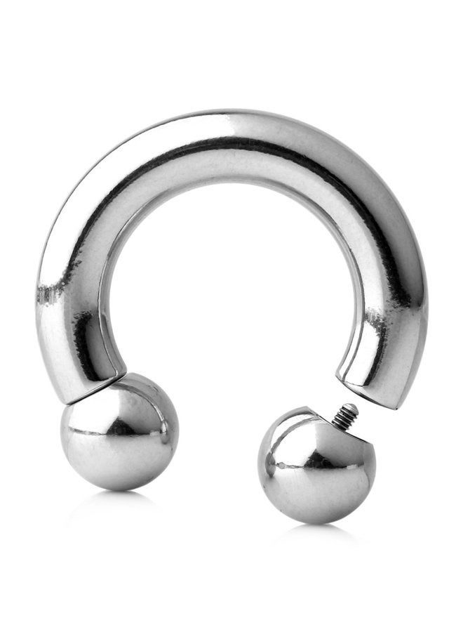 Ruifan 316L Surgical Steel Circular Internally Threaded Barbell Horseshoe 2G 4G 6G 8G 0G 00G, Stainless Steel, - Image 3