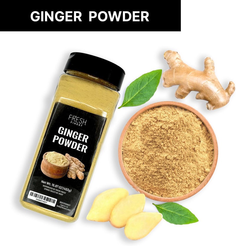Fresh Finest Ginger Powder - 15.97oz (453G) - Pure Ground Ginger Root for Culinary & Health Benefits - Image 5