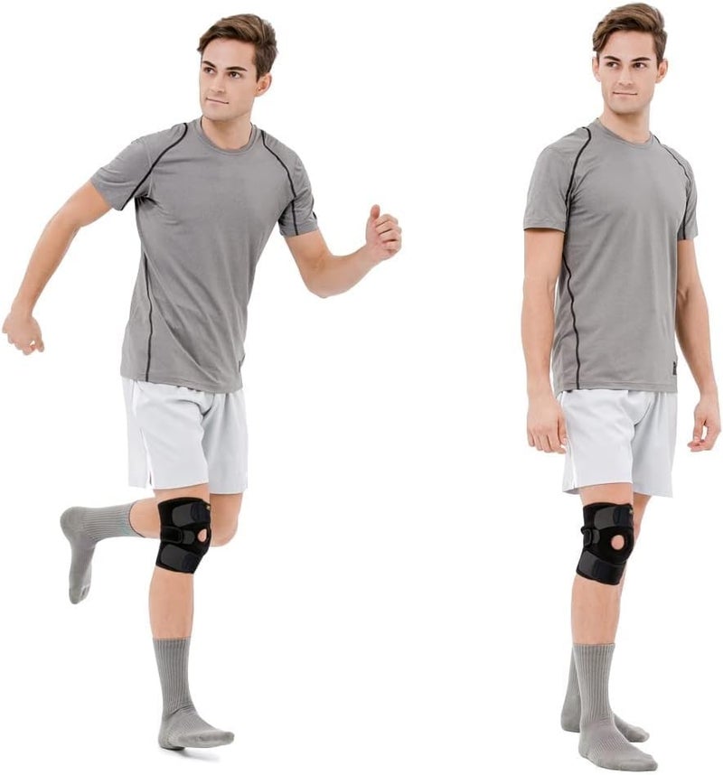 Cetaplast Knee Support Brace for Men Women, Adjustable Compression Sleeve Wrap Patellar Pad Tendon - Arthritis Pain, meniscus tear, Injury Recovery, Running, Workout - Image 4
