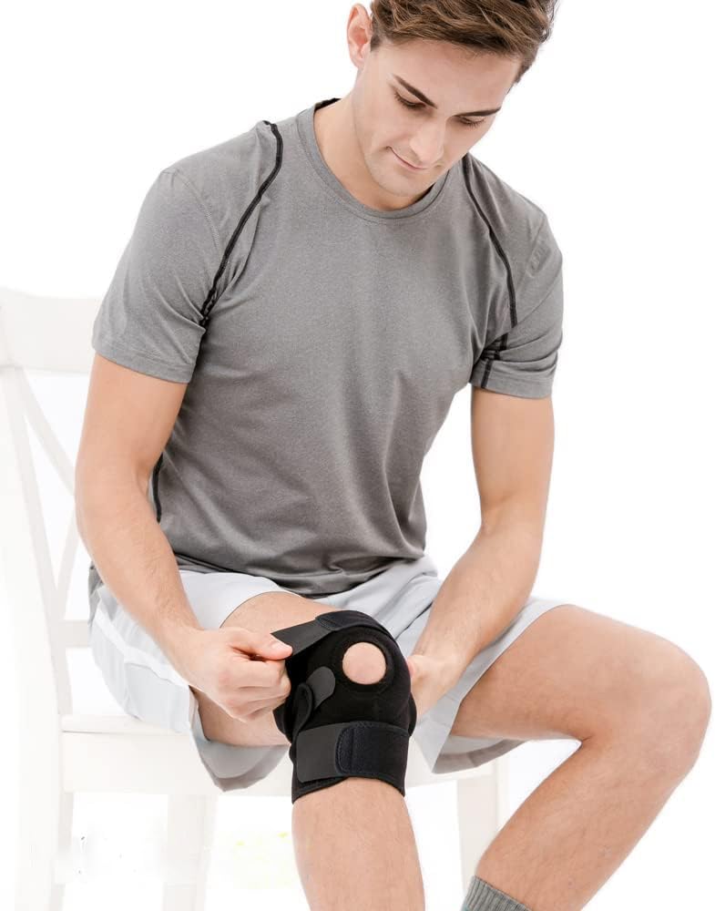 Cetaplast Knee Support Brace for Men Women, Adjustable Compression Sleeve Wrap Patellar Pad Tendon - Arthritis Pain, meniscus tear, Injury Recovery, Running, Workout - Image 3
