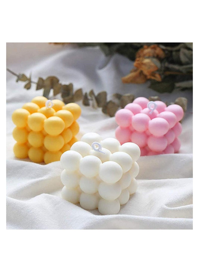 Excefore Candles Mould, 3D Soy Wax Candle Overlapping Balls Sphere Mold, Soap Cube, Handmade Soap, Handcraft Ornaments, Baking Dessert Round Mousse Cake Molds, Craft Clay Tools - Image 2