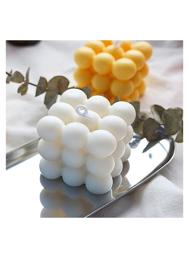 Excefore Candles Mould, 3D Soy Wax Candle Overlapping Balls Sphere Mold, Soap Cube, Handmade Soap, Handcraft Ornaments, Baking Dessert Round Mousse Cake Molds, Craft Clay Tools - Image 5