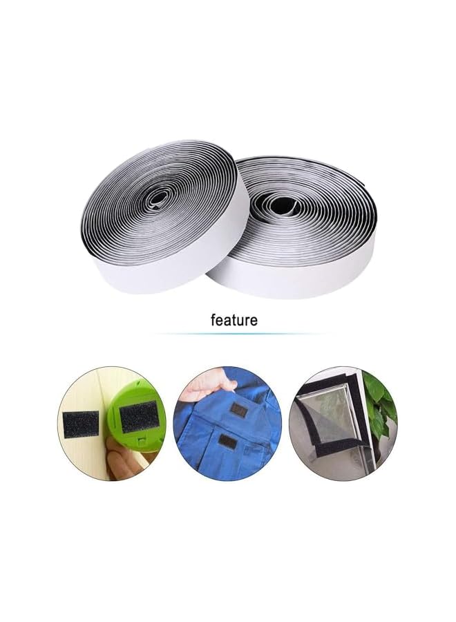 Green Tiger Self-Adhesive, Fastener Tape Self Adhesive Tape, Reusable Fastener, Fastening tape, Multipurpose Power Cable Organize (Black, 20mm x 5m) - Image 5