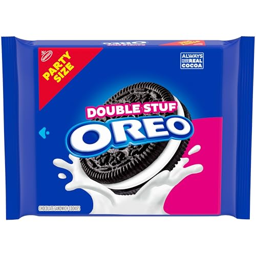 OREO Double Stuf Chocolate Sandwich Cookies, Party Size, 24.95 oz - Image 1