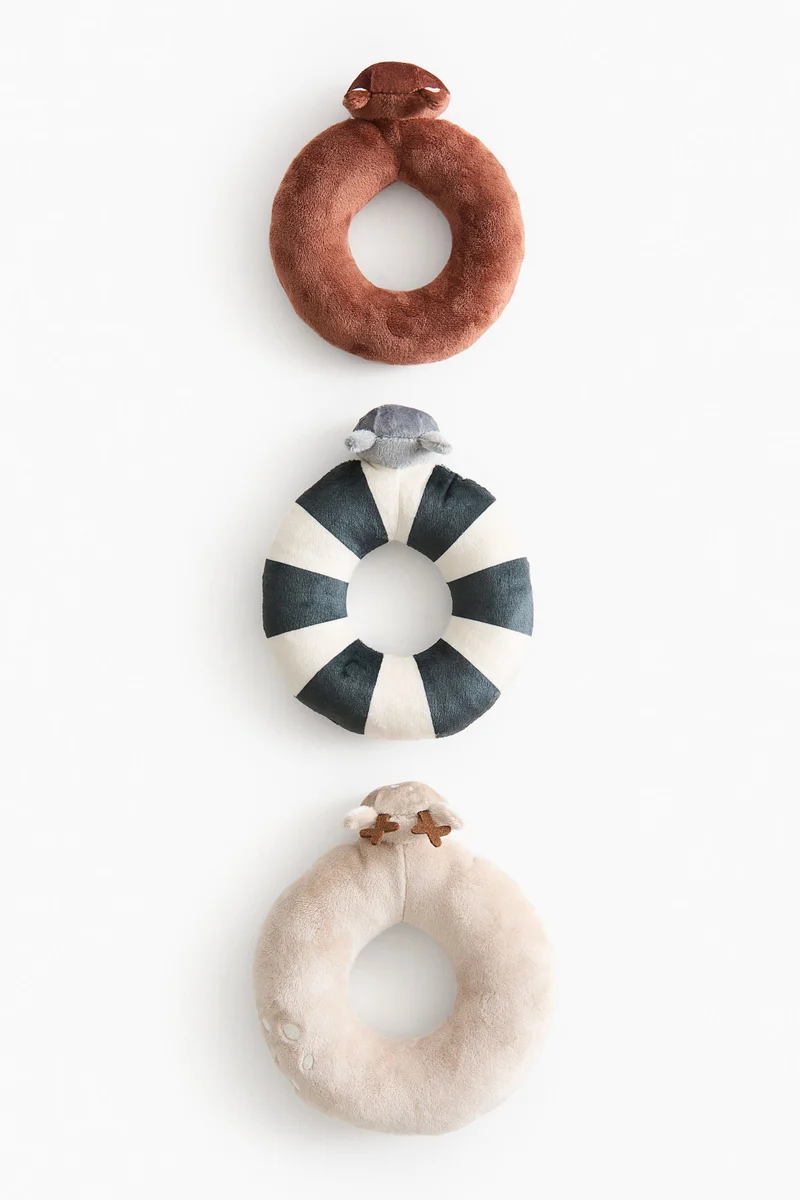 اتش اند ام دمى ناعمة بتصميم متكدس - عبوة من 4 قطع