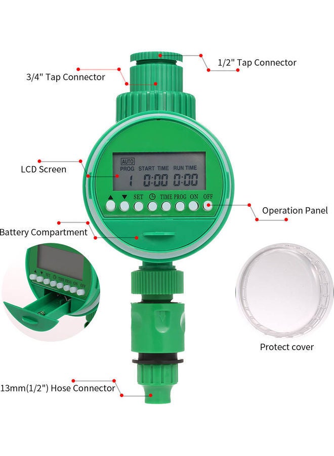 NIBEMINENT Automatic Watering Timer Green - Image 2