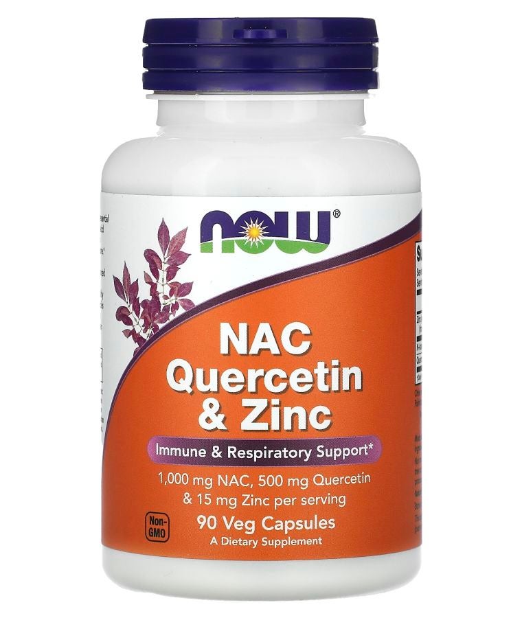 now NAC Quercetin & Zinc 90 Veg Capsules