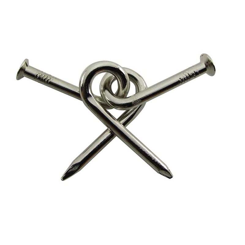 MilesMagic Close Up Classical Nail Puzzle Gimmick Magician's Nail Jail Hook Puzzle Magic Trick, Silver - Image 3