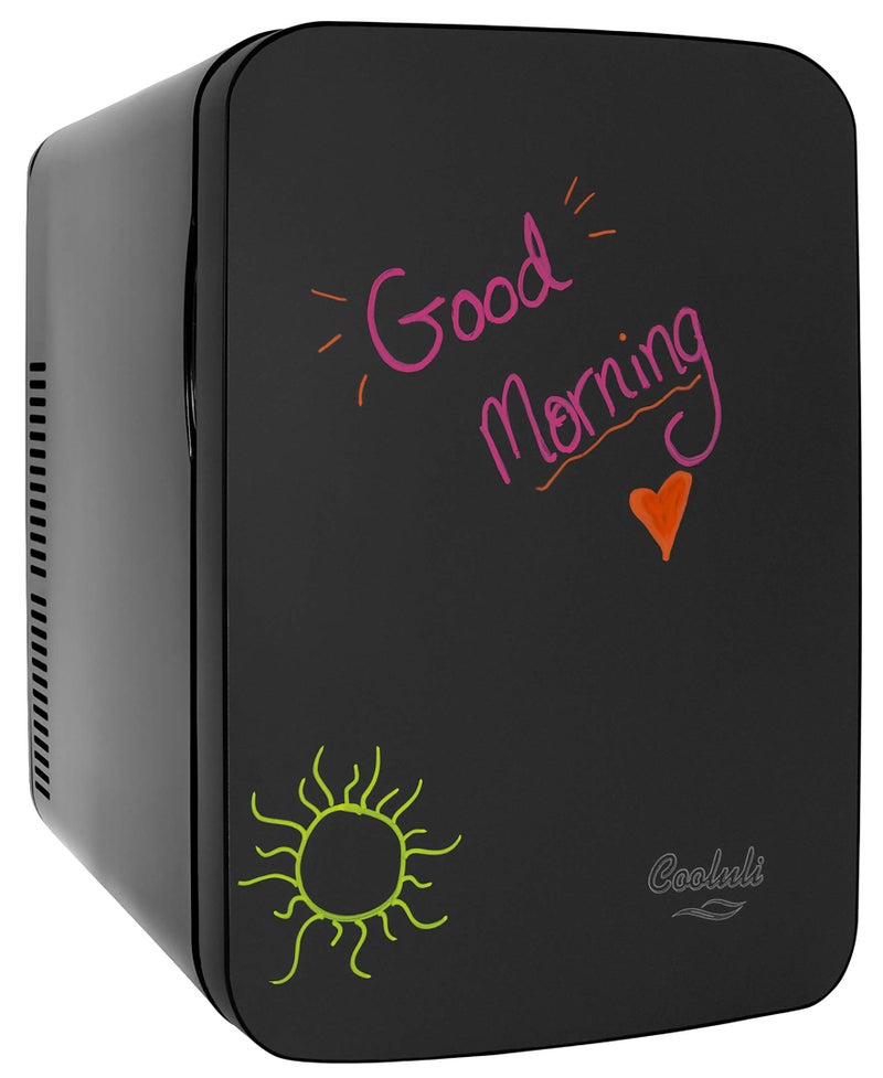 Cooluli Cooluli 15L Mini Fridge with Magnetic Blackboard  Portable Small Refrigerator for Travel Car  Office V15LE2BK 