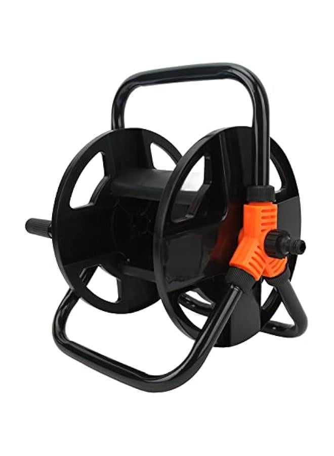 Generic Hose Reel, Storage Garden Hose Reel Leader Hose with Crank Handle ABS Single Arm Tool for Garden Watering  - Image 1