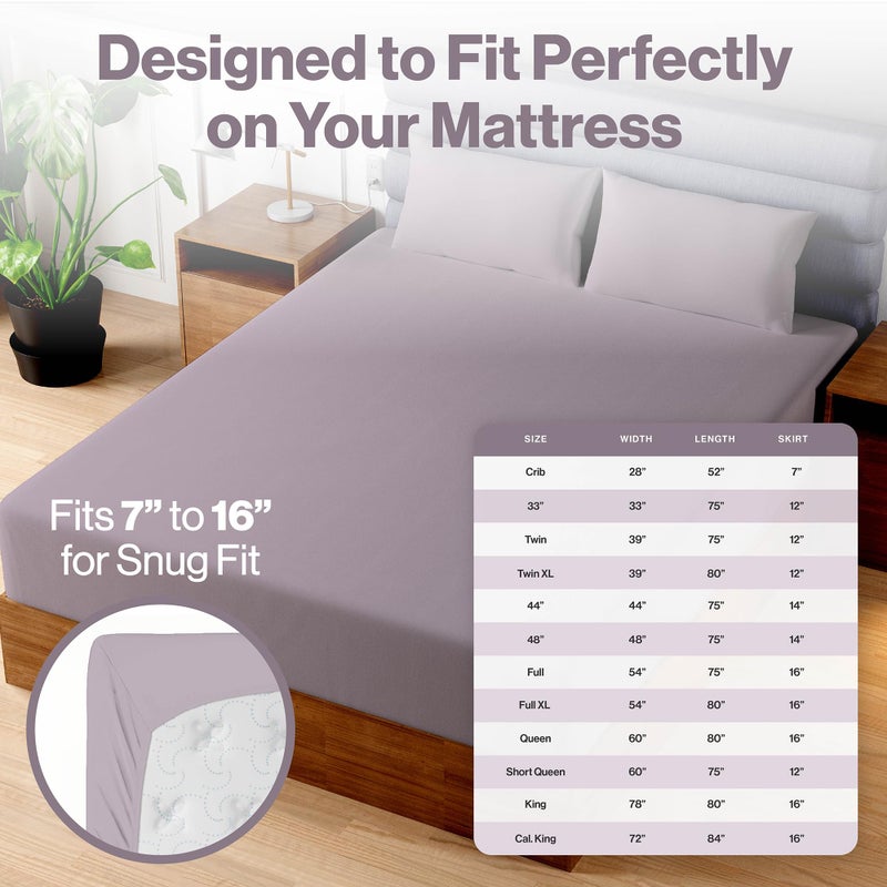 Superity Linen Superity Luxurious Hotel Quality Queen Fitted Sheet 100% Cotton Ultra Soft, Skin-Friendly & Hypoallergenic Deep Pocket Fits 16 Mattress Easy Care & Snug Fit (Queen Size - 60 X 80) - Image 5