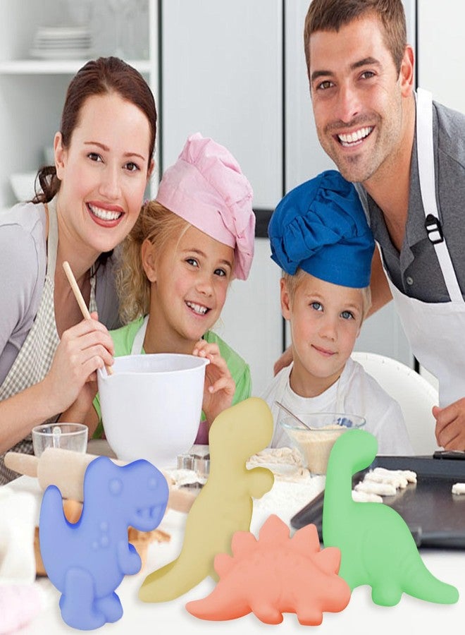 SXoonKing 2 Pack Dinosaur Silicone Mold, Dinosaur Chocolate Molds, 8-Cavity Jello Mold for Candy Gummy Dessert Mousse Pastry Cupcake Cake Pop Topper Decorating, Non-Stick Crayon Molds Silicone Oven Safe - Image 5