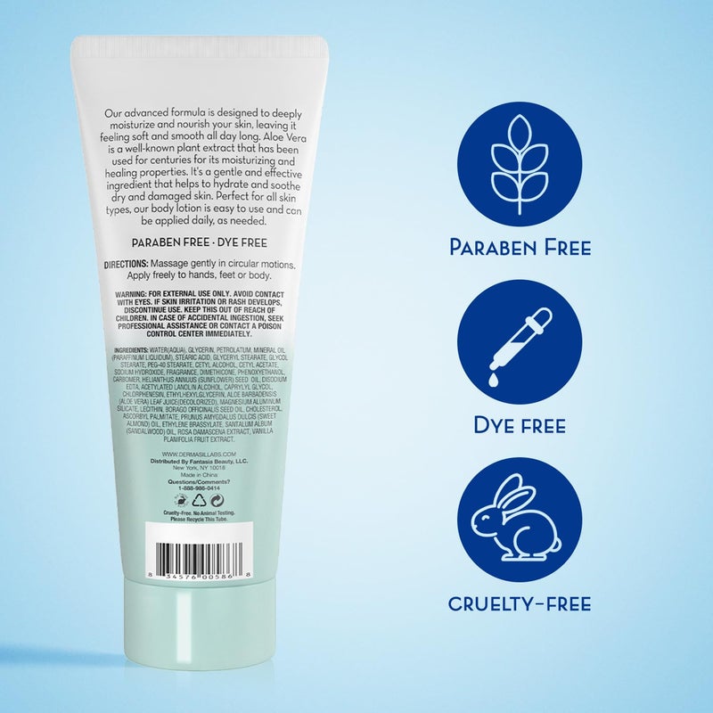 Dermasil Body Lotion, Fresh Aloe, 3-Pack â€“ Non-Greasy, Fast-Absorbing, Fresh Scent, 8 Oz Ea - Image 2