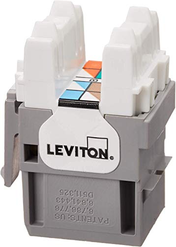 Leviton Extreme Quick Port Connector, 25-Pack, 61110-BG6, Gray - Image 1