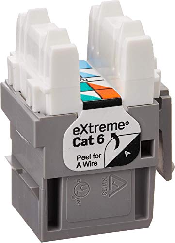 Leviton Extreme Quick Port Connector, 25-Pack, 61110-BG6, Gray - Image 2