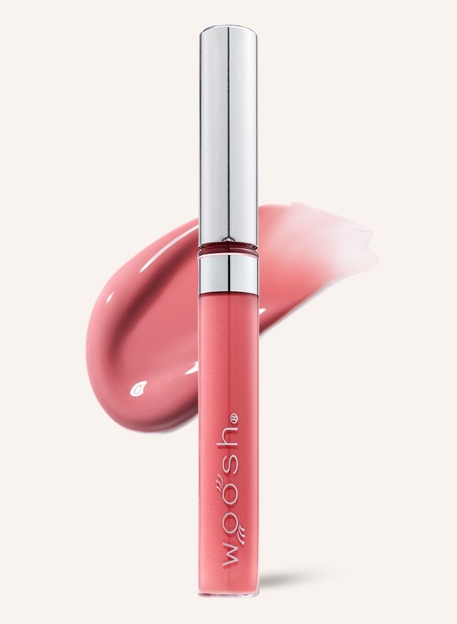 Woosh Beauty, Spin-On Lip Gloss, Hydrating Hyaluronic Acid & Shea Butter, No Fine Lines, Shine Finish, Vegan & Cruelty-Free - Image 1