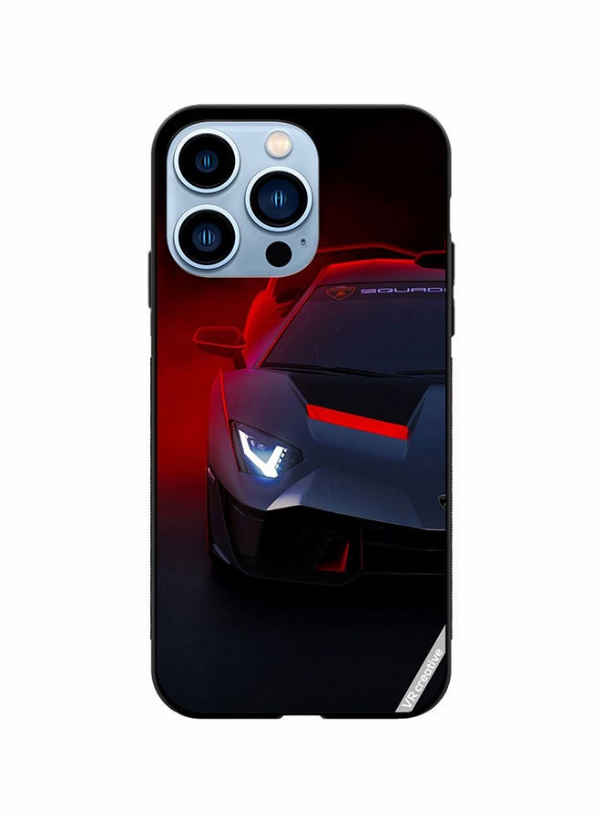 VR CREATIVE غطاء حماية لجهاز آبل آيفون 14 برو ماكس بتصميم لامبورغيني SC18 متعدد الألوان - Image 1