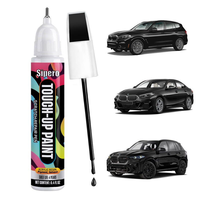 sipero Black Sapphire 475 for BMW Touch Up Paint Pen Exact OEM Match for Chips Scratches Compatible with X3 X5 3 Series 4 Series - Image 3