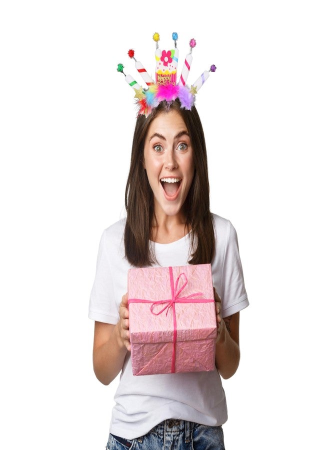 Needzo إكليل رأس كعكة عيد الميلاد السعيدة والشموع، مقاس واحد يناسب معظم الأشخاص - Image 5