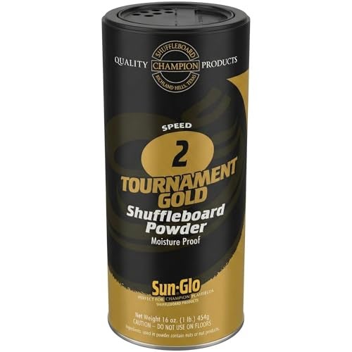 Sun-Glo Sun Glo Shuffleboard Powder - Speed 2 - Tournament Gold - Image 1