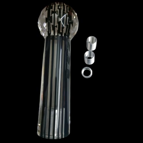 YOURKARTS.COM Microphone Crystal Gear Shift Knob – Black Crystal Bubble Styling for Manual/Automatic Cars | Stylish Music Inspired Look | car Accessories 2025 - Image 4