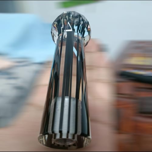 YOURKARTS.COM Microphone Crystal Gear Shift Knob – Black Crystal Bubble Styling for Manual/Automatic Cars | Stylish Music Inspired Look | car Accessories 2025 - Image 3