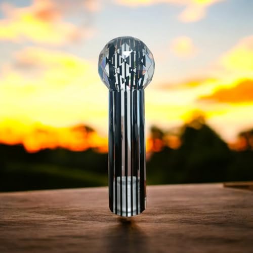 YOURKARTS.COM Microphone Crystal Gear Shift Knob – Black Crystal Bubble Styling for Manual/Automatic Cars | Stylish Music Inspired Look | car Accessories 2025 - Image 5