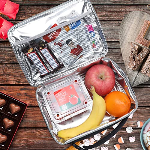 Amersun Kids Lunch Box, Insulated School Lunch Bag with Padded Liner Keep Food Warm Cold for Long Time,Water-resistant Thermal Travel Office Lunch Cooler for Girls Boy-2 Pocket,Black - Image 3