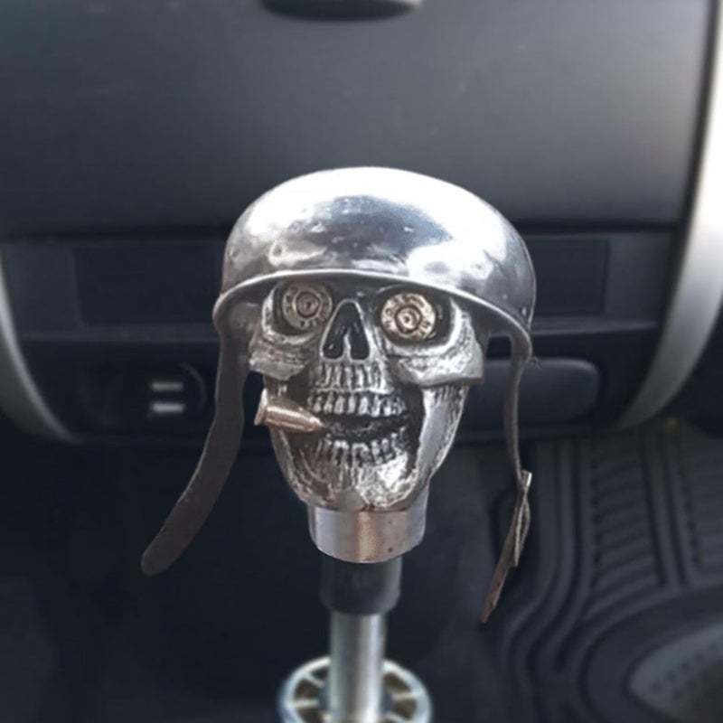 Skull Gear Knob,Skull Soldier Car Stick Shift Knob, Interior Shift Cover,Skeleton Shifter Gear Cover Protector Automobile Accessories for Interior Decoration - Image 5