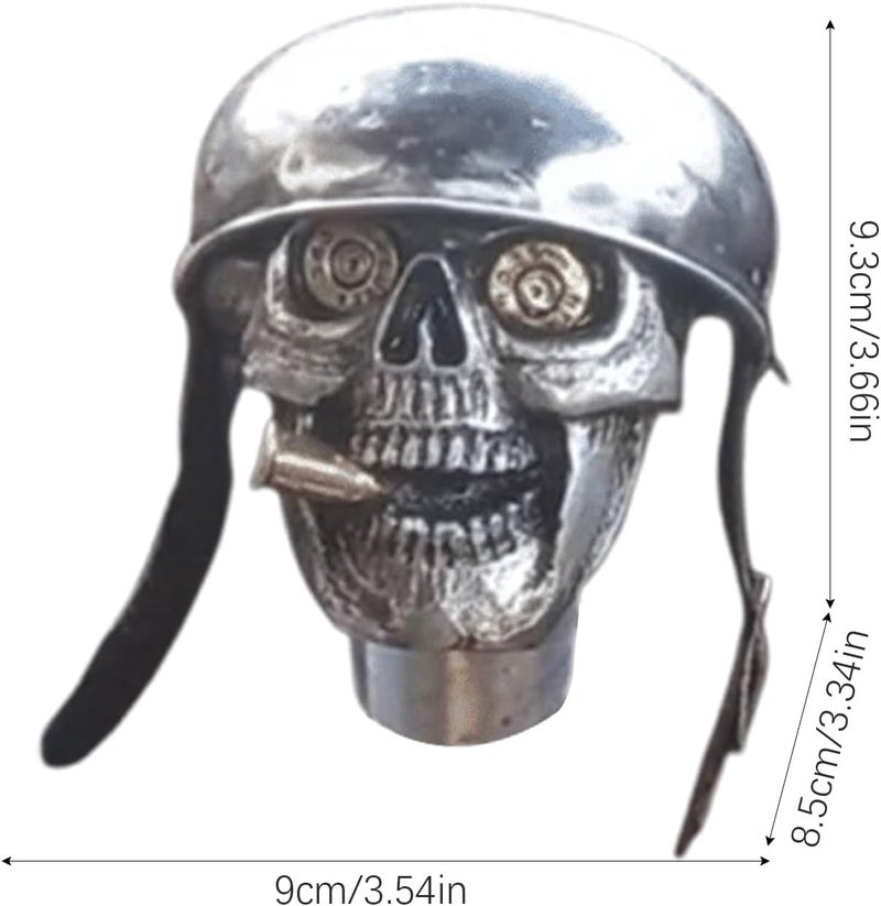 Skull Gear Knob,Skull Soldier Car Stick Shift Knob, Interior Shift Cover,Skeleton Shifter Gear Cover Protector Automobile Accessories for Interior Decoration - Image 3