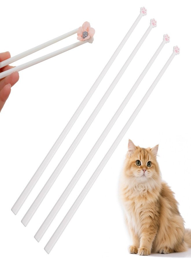 Ymapinc 2 Pairs Cute Cat Paw Chopsticks - Reusable Kitty Themed Cute Chopsticks with Fun Design, Cat Themed Birthday Gifts for Girlfriends & Daughter - Image 1