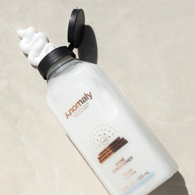 Anomaly Shine Deep Conditioner Detangler with Jojoba Oil & Murumuru Butter for Dry Hair | Anti Frizz Control | Sulfate Free & Paraben Free | Eco Friendly Sustainable Ocean Plastic Packaging, 11 fl oz. (Pack of 3) - Image 3