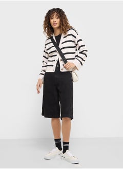 ONLY Stripes Button Down Cardigan  - Image 4