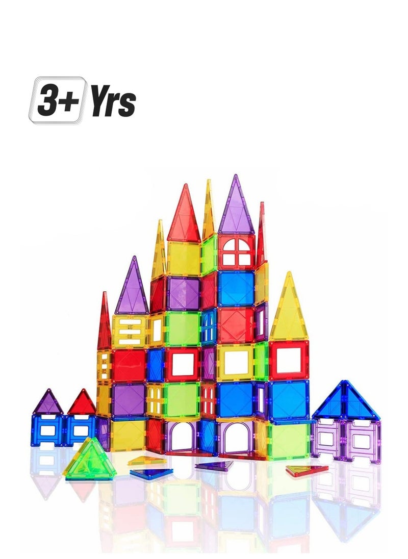ZERIFAM - Magnetic Building Blocks, 60 Piece Set Magnetic Tiles, 3D Toddler Educational Magnetic Stacking Blocks, Toddler Kids Toys for Toddlers, Boys and Girls 3 4 5 6 7 8 9+ Year Old - Image 1